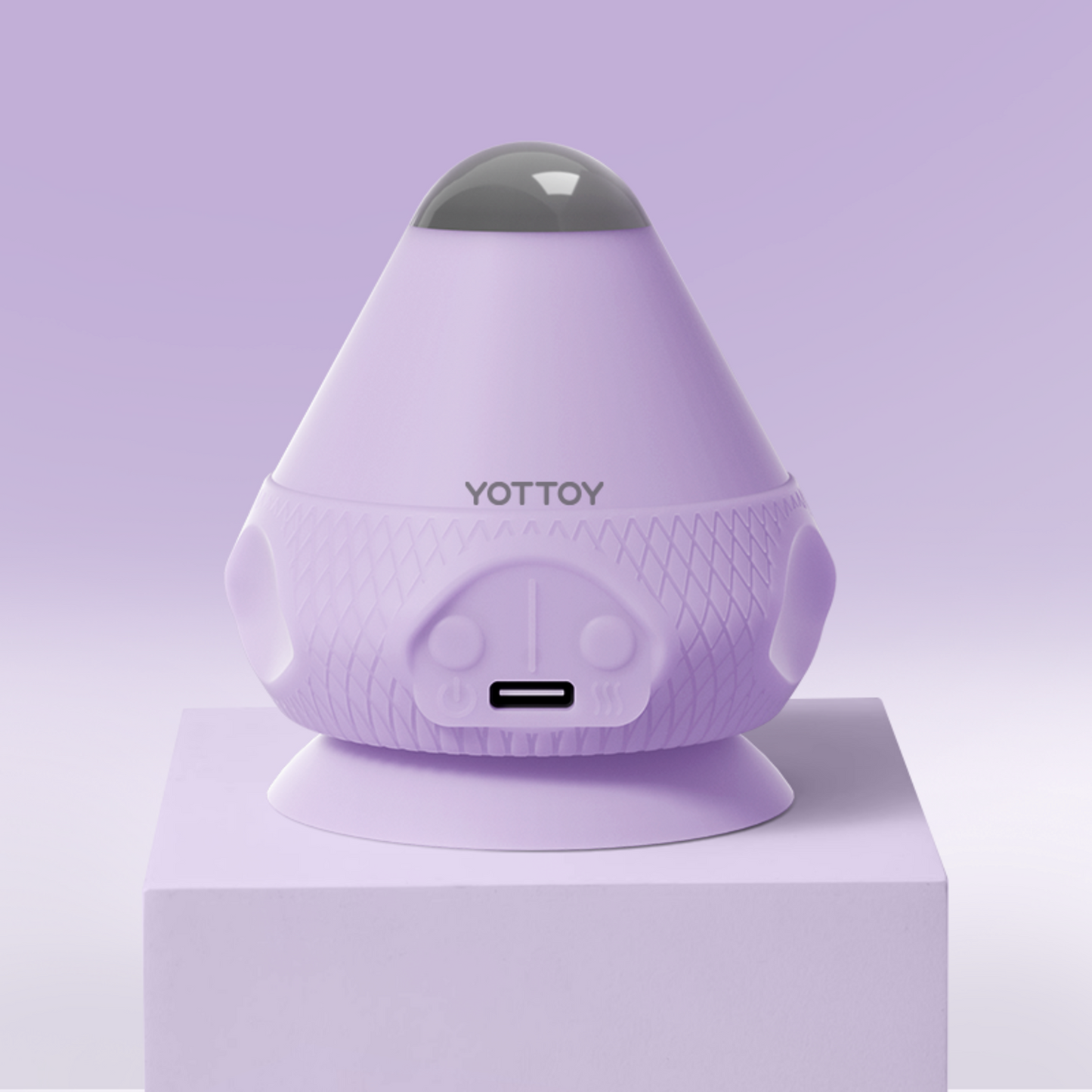 YOTTOY Heated Massage Ball w/ Suction & Dual-Speed Relief