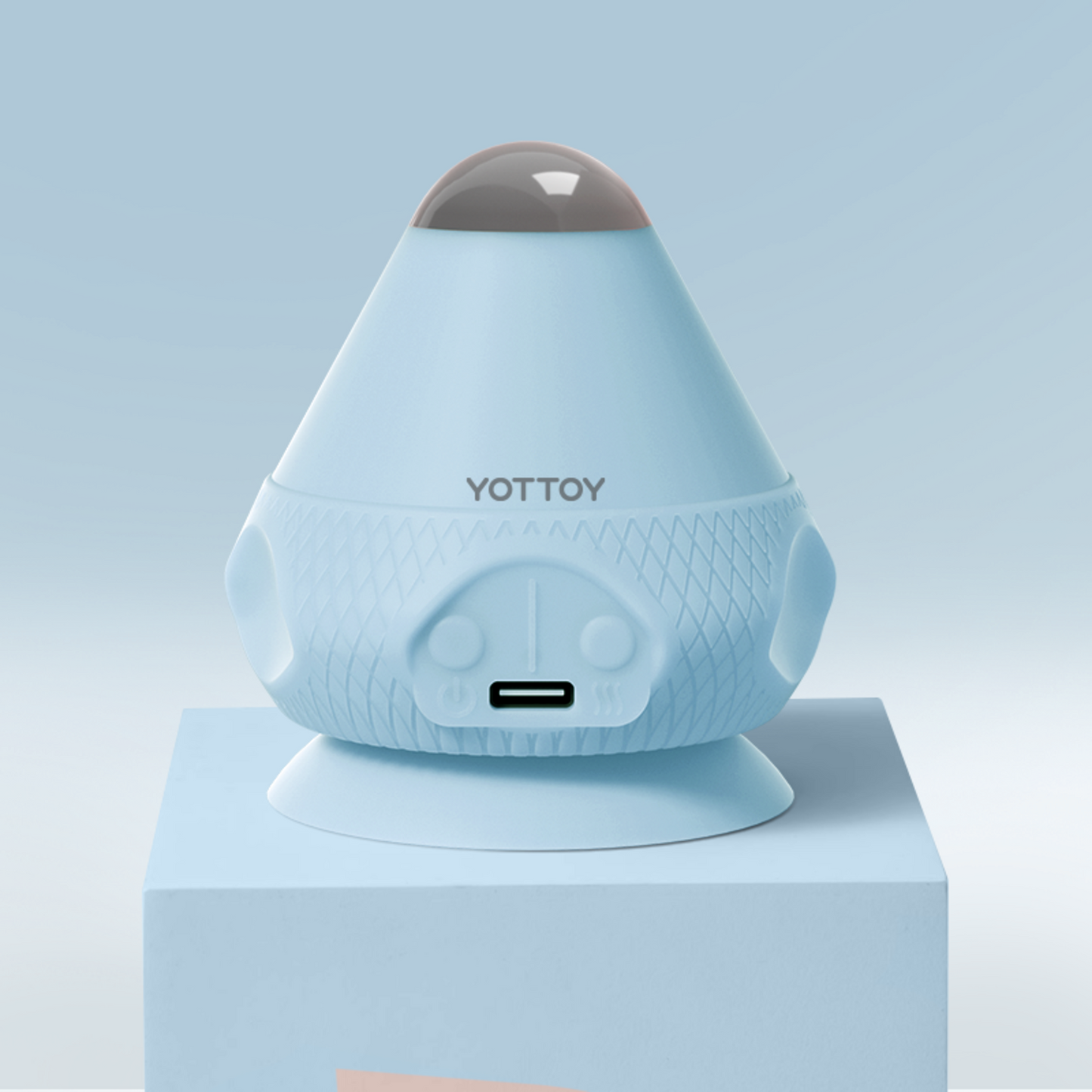 YOTTOY Heated Massage Ball w/ Suction & Dual-Speed Relief