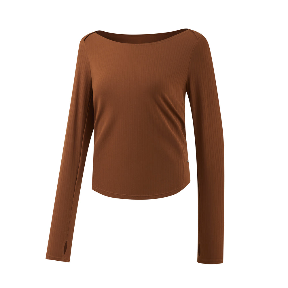 Long Sleeve T Shirt Coffee