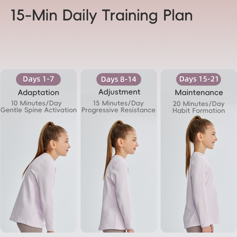 21-Day Kids’ Posture Trainer Band – Eco Silicone Alignment