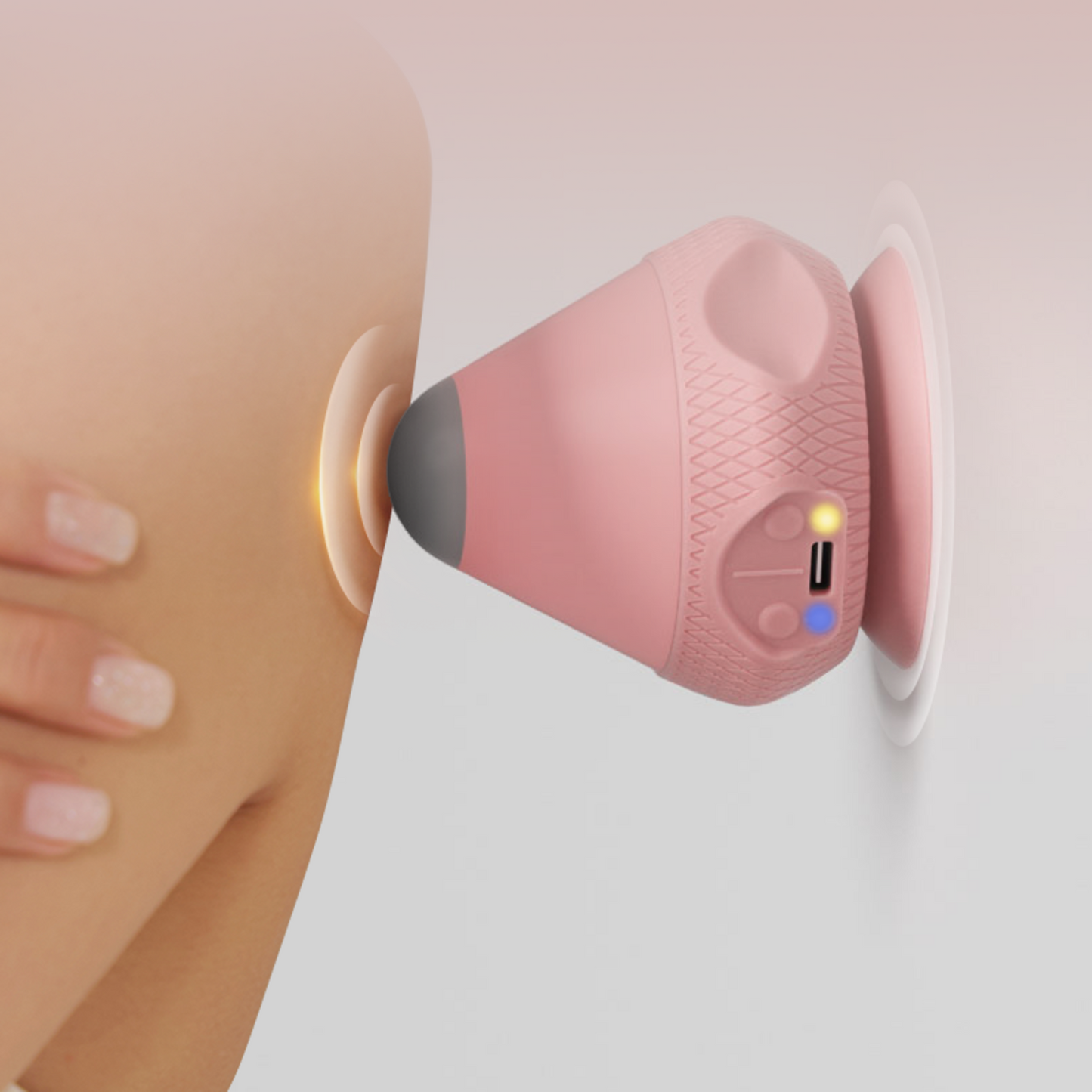 YOTTOY Heated Massage Ball w/ Suction & Dual-Speed Relief